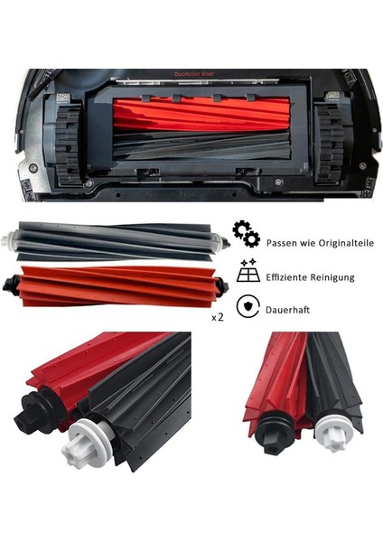 S8 Plus S8+ Pro Elektrikli Süpürge Hepa Filtre Paspas Bezi Toz Torbası Kitleri Için Çift Ana Fırça Silindiri (Yurt Dışından) fırsatları