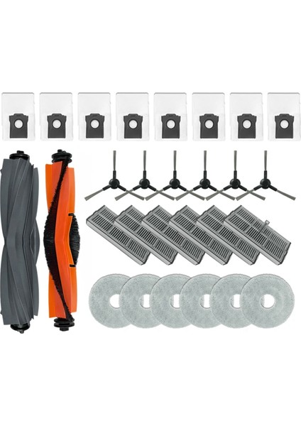 L10S Pro Ultra Heat, X30 Ultra, Kit Yedek Parça Aksesuarları Fırça Filtre Paspas Bezi Toz Torbası, B (Yurt Dışından)