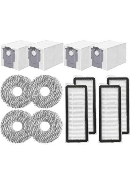 Qrevo Curv / P20 Pro Robot Süpürge Yedek Parçaları Hepa Filtre Paspas Bezi Toz Torbası Aksesuarları ile Uyumludur (Yurt Dışından)