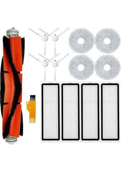 Robot Süpürge S10+ / S10 Plus B105 Yedek Parça Aksesuarları Ana Yan Fırça Hepa Filtre Paspas Bezi (Yurt Dışından)