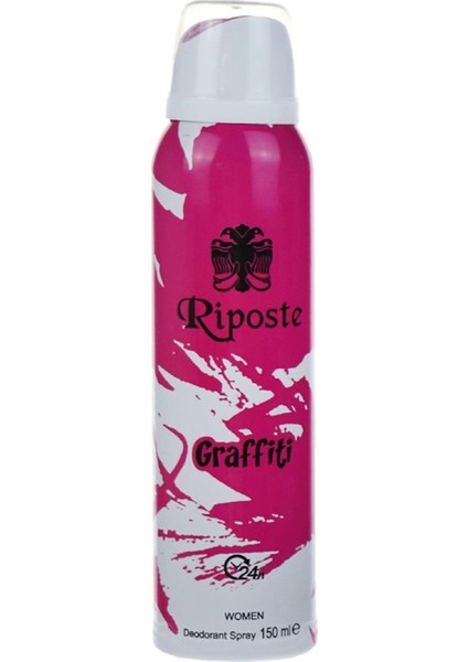 Riposte 24 Saat Etkili Kadın Deodorant - Graffiti - 150 ml