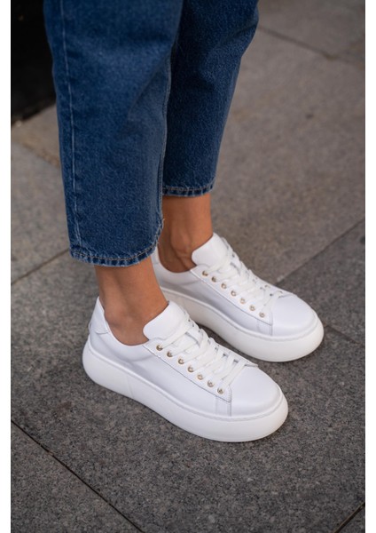 Finn Beyaz Deri Hakiki Deri Kadın Spor Ayakkabi fiyatları