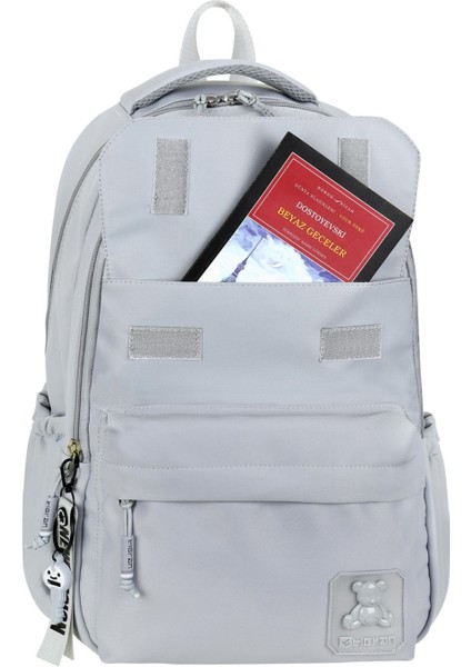 Su Itici Terletmez Kumaş Lise ve Ortaokul Unisex Sırt Çantası Günlük Çanta Özel Kumaş Baskılı