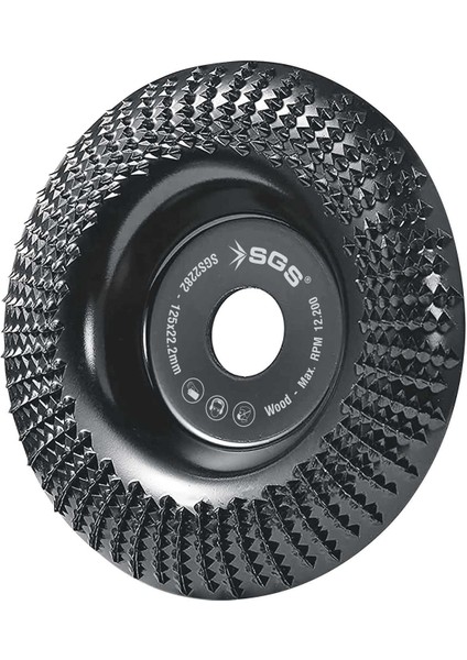 Ahşap Işleme Taşlama Diski Kavisli 125MM x 22,22MM