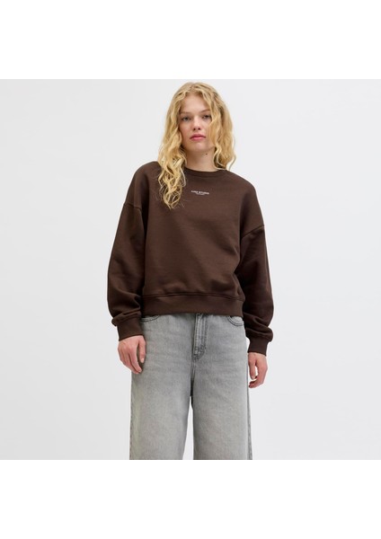 Kadin Minimal Logo Baskili Sweatshirt - Studio fiyatları