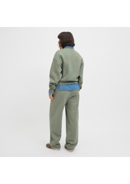 Kadin Minimal Logo Baskili Sweatshirt - Studio