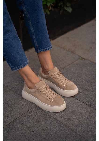 Finn Bej Süet Hakiki Deri Kadın Spor Ayakkabi fiyatları