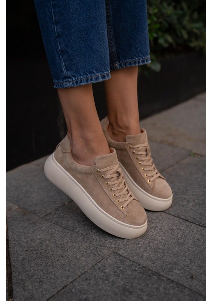 Finn Bej Süet Hakiki Deri Kadın Spor Ayakkabi fırsatları