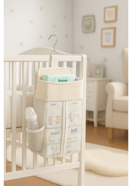 Cepli Beşik Yanı Düzenleyici - Bebek Park Yatak ve Beşik Yanı Çok Amaçlı Düzenleyici modelleri