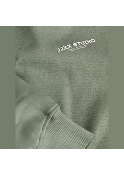 Kadin Minimal Logo Baskili Sweatshirt - Studio indirimleri