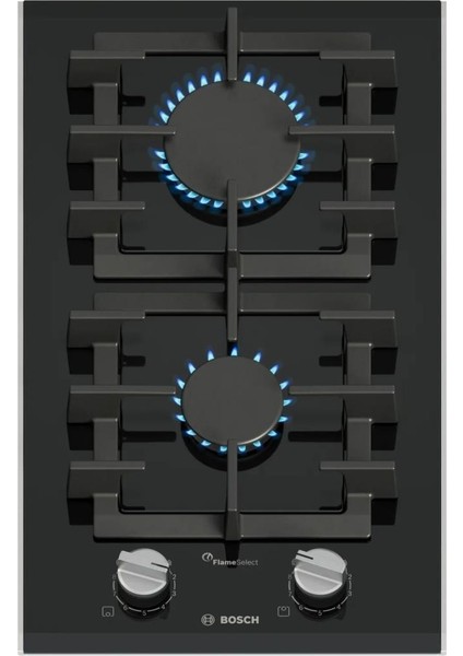 PRB3A6I40 Ocak Ankastre Domino Gazlı Seramik Siyah