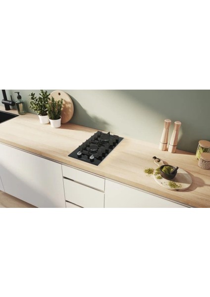 PRB3A6I40 Ocak Ankastre Domino Gazlı Seramik Siyah fırsatları