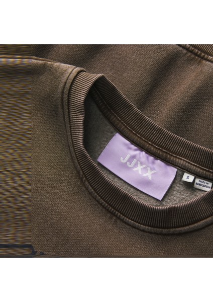 Kadin Bisiklet Yaka Baskili Sweatshirt - Britta modelleri