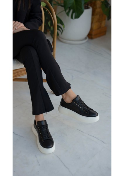 Finn Siyah Deri Hakiki Deri Kadın Spor Ayakkabi fiyatları