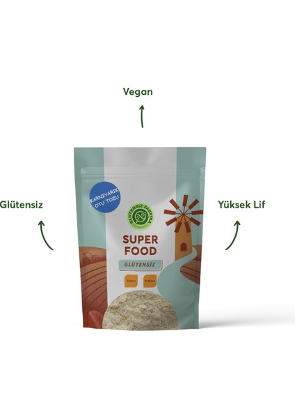 Glütensiz Karnıyarık Otu Tozu 300 g (Psyllium) modelleri