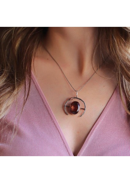 Zultanit Taşlı Gümüş Otantik Kolye fiyatları