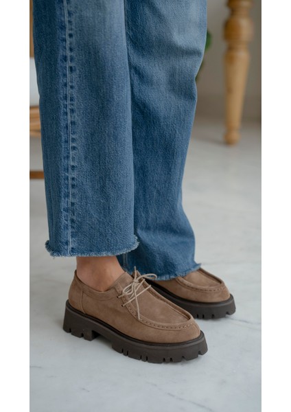 Stew Camel Süet Hakiki Deri MAKOSEN