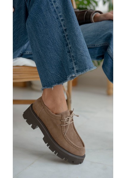 Stew Camel Süet Hakiki Deri MAKOSEN