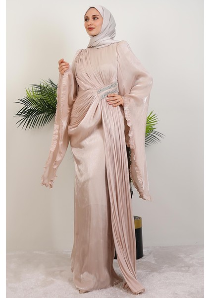 Lena Yoryo Abiye Bej modelleri