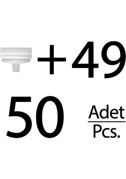 Hyundai, Kia Için Kapı Çıta Klipsi- 50'li