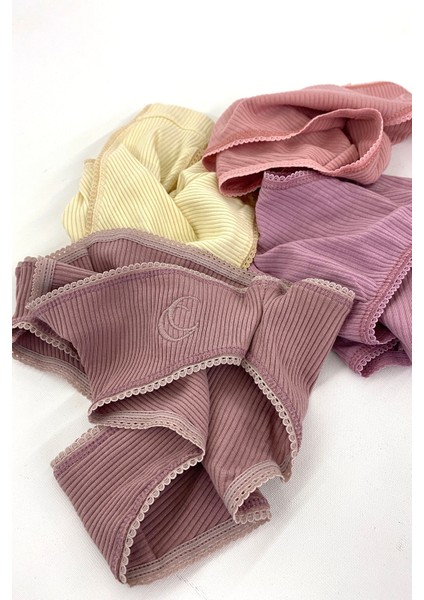 Kutulu 5 Adet Nakış Detaylı Fitilli Bikini Külot Set fiyatları