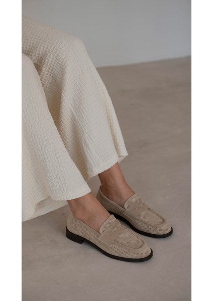 Looney Bej Süet Hakiki Deri MAKOSEN fırsatları