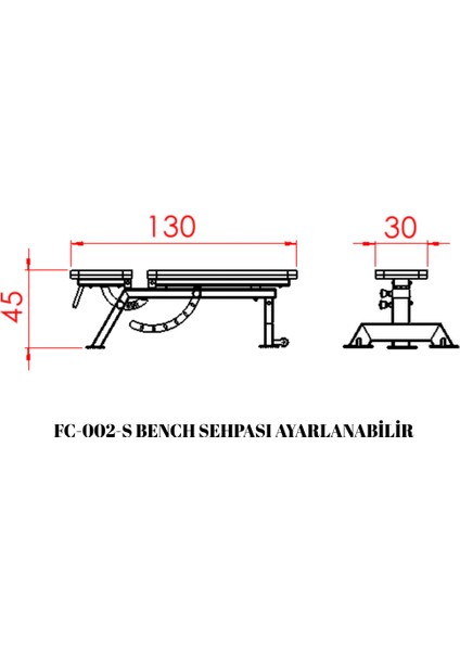 FC-002-S – Siyah Ayarlanabilir Bench Sehpası indirimleri