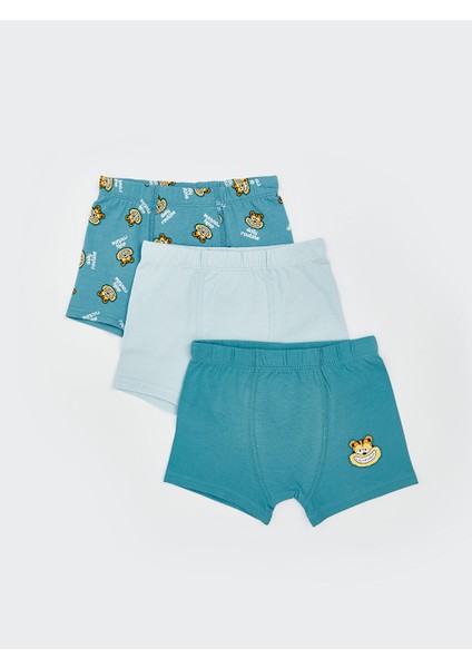 Yeni Sezon Penye Erkek Cocuk Boxer 3'lu - S5HN38Z1