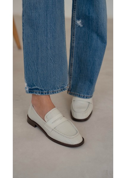 Looney Ekru Hakiki Deri MAKOSEN modelleri