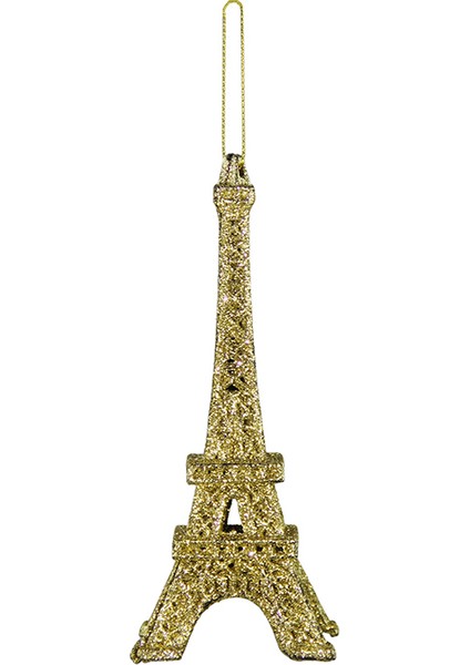 Yılbaşı Süsü Eyfel Kulesi Altın 15 cm