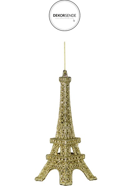 Yılbaşı Süsü Eyfel Kulesi Altın 15 cm fiyatları