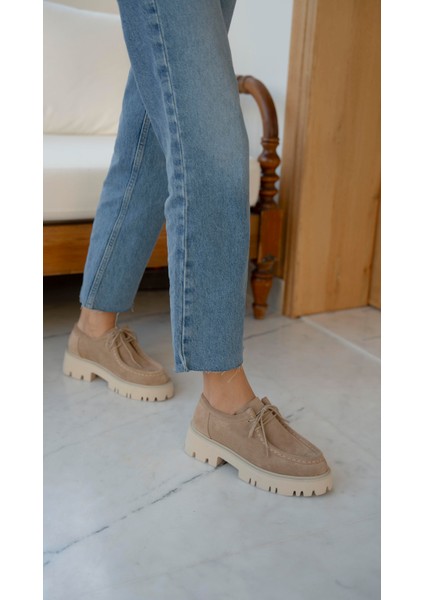 Stew Bej Süet Hakiki Deri MAKOSEN modelleri