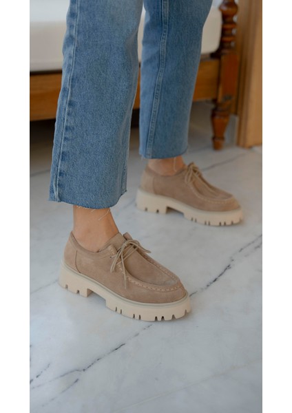 Stew Bej Süet Hakiki Deri MAKOSEN fırsatları