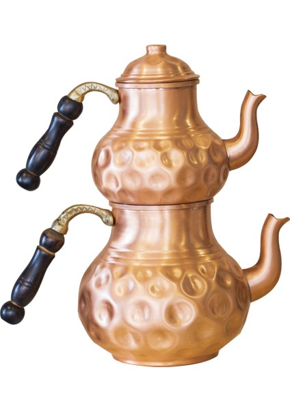 Bakır Çaydanlık Gamzeli Model Mat Bakır Renk fırsatları