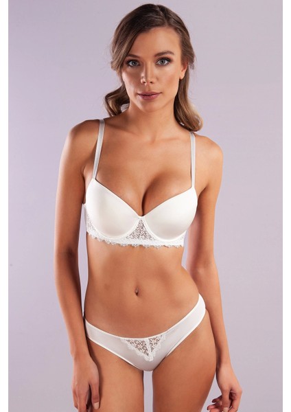 Golshan Garland Mini Slip, Kadın Güpürlü Ekru Külot fırsatları