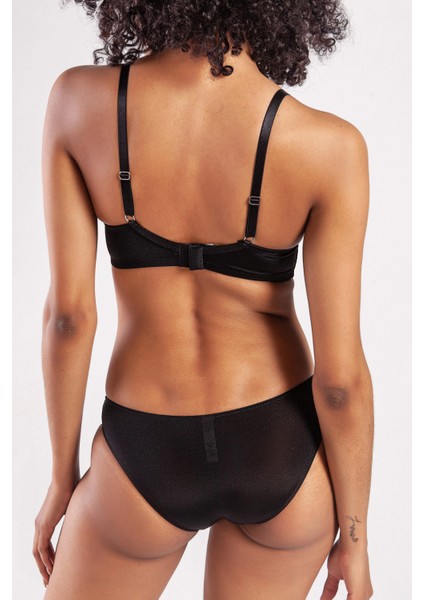 Golshan Garland Mini Slip, Kadın Güpürlü Siyah Külot fırsatları