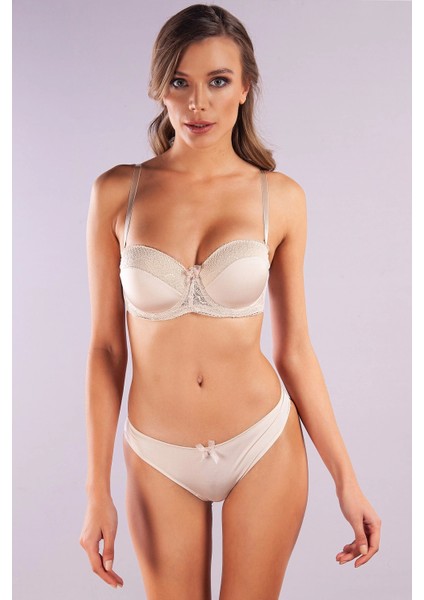 Golshan Gala Mini String, Kadın Dantelli Ten Külot fırsatları