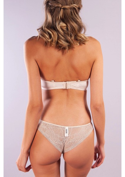 Golshan Gala Mini String, Kadın Dantelli Ten Külot