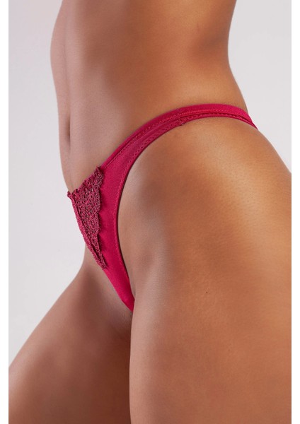 Golshan Garland Mini String, Kadın Güpürlü Şarap Külot modelleri