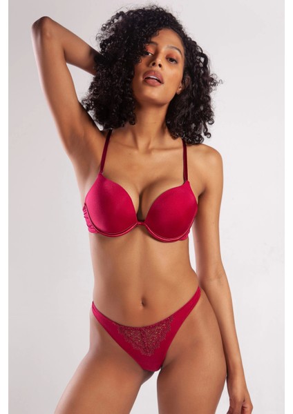 Golshan Garland Mini String, Kadın Güpürlü Şarap Külot indirimleri