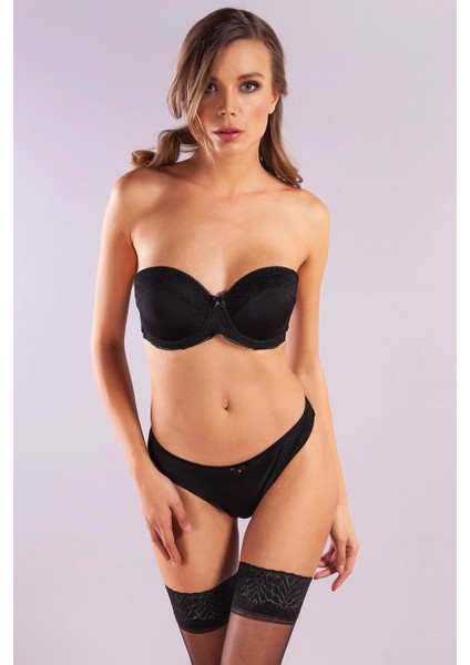 Golshan Gala Mini String, Kadın Dantelli Siyah Külot fırsatları