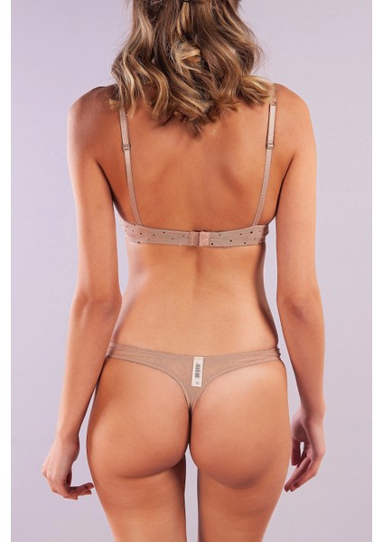 Golshan Galiana String, Kadın Tül Transparan Ten String Külot