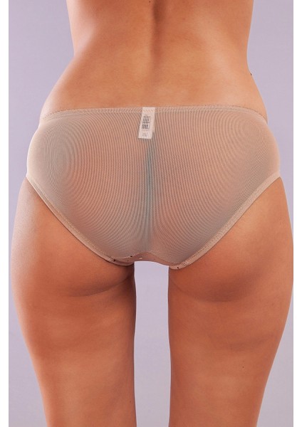 Golshan Galiana Mini Slip, Kadın Tül Transparan Ten Külot modelleri