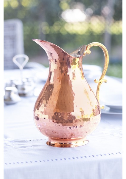 Bakır Sürahi Çekiç Dövme Ördek Model Bakır Renk modelleri