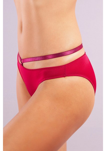 Golshan Gorbus Mini Slip, Kadın Micro Bel Şeritli Şarap Renkli Külot fiyatları
