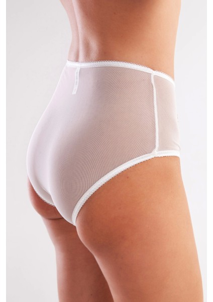 Golshan Gaspara Control Slip, Kadın Güpürlü Tül Ekru Renkyüksek Bel Külot fiyatları