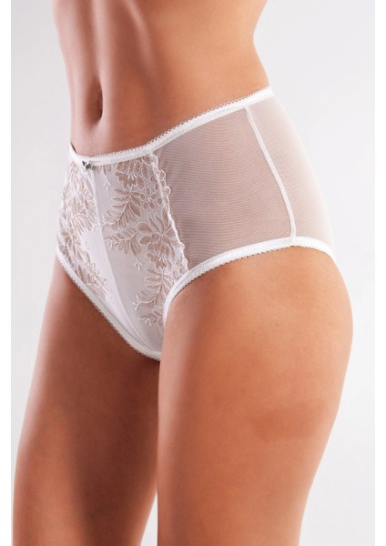 Golshan Gaspara Control Slip, Kadın Güpürlü Tül Ekru Renkyüksek Bel Külot modelleri