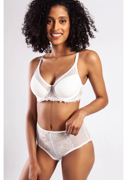 Golshan Gaspara Control Slip, Kadın Güpürlü Tül Ekru Renkyüksek Bel Külot indirimleri