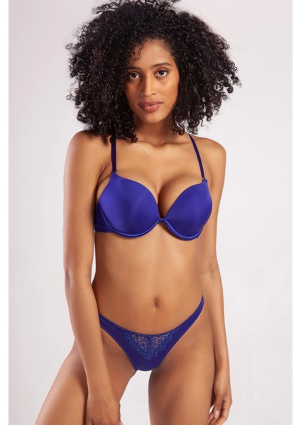 Golshan Garland Mini String, Kadın Güpürlü Saks Külot