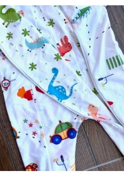 Elyafsız Kışlık Uzun Kollu Çift Kat %100 Pamuk Pazen Arabalı Cocuk Bebek Uyku Tulumu indirimleri